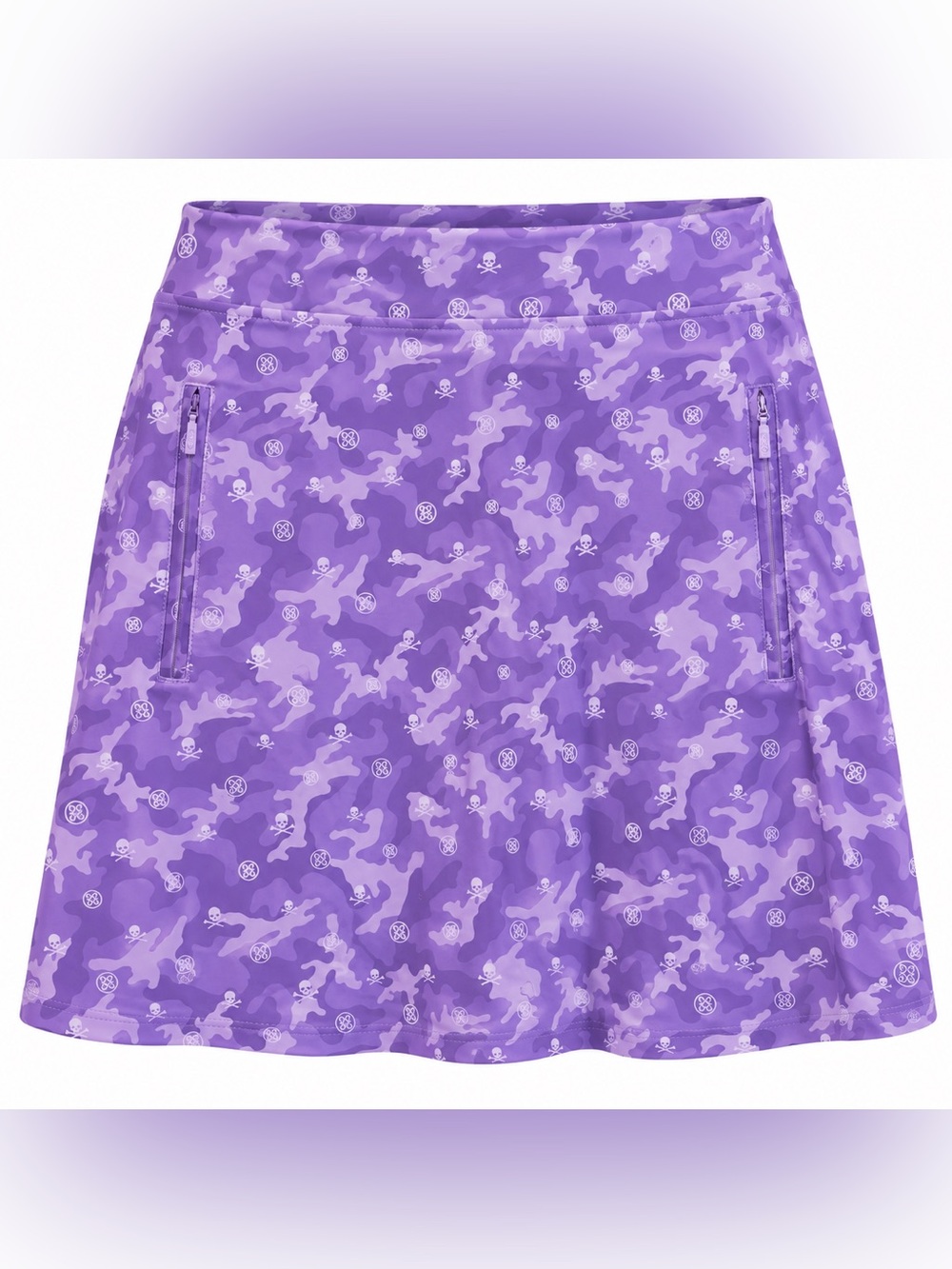 G/Fore NEW Purple Skull Crossbones Camo Skirt Skort UPF 50+ Small Halloween